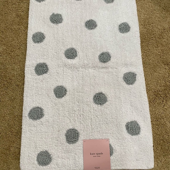 kate spade Bath Nwt Kate Spade Polka Dot Bath Rug Poshmark